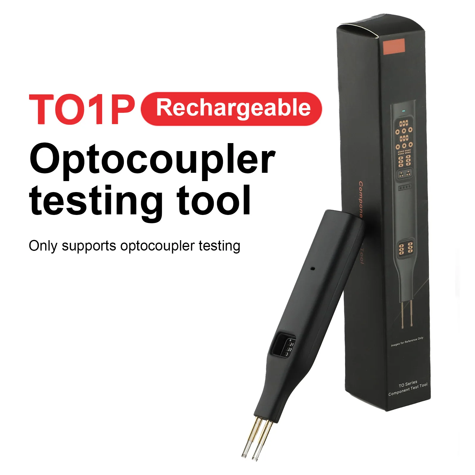 1PC 5V 0.2A To1/to2 Optocoupler Tester Optocoupler Test Detection Tool Online Test Module 119.4*22*15.4MM / 159.3*22*13MM