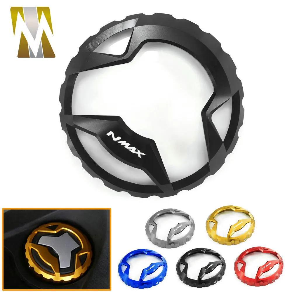 

NMAX Motorcycle Fuel Tank Cover Gas Case Cap Accessories CNC Aluminum For Yamaha NMAX125 155 2015 2016 2017 2018 2019