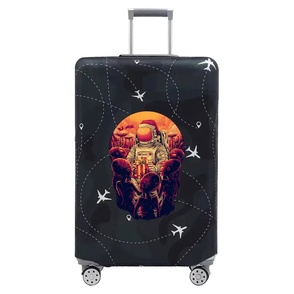 Fundas de equipaje de 18-32 pulgadas, Protector de maleta de viaje, fundas elásticas antipolvo, estampado de astronauta, serie