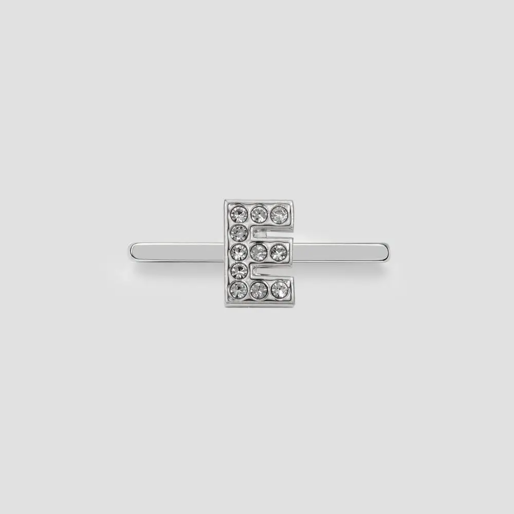 Strap Slide Charm Watch Strap Letter Charm Silver Rhinestone Watch Bracelet Ornament Sparkly for Whoop 5.0/5.0 MG/4.0