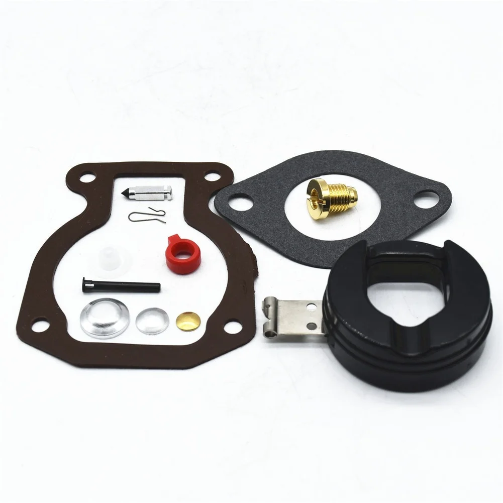Carb Kit with Float for Johnson For Evinrude Engines 4HP-15HP Years Covered 1968 1974 1982 1984 1985 1987 1988
