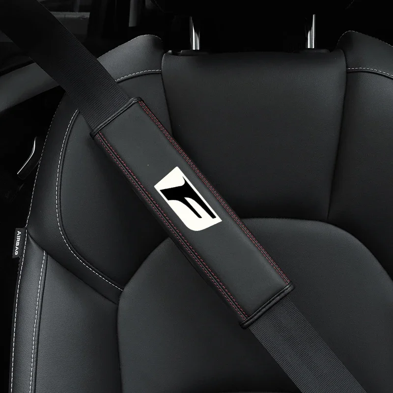 

for Lexus F LFA ISF GSF RCF F SPORT ct gs nx es if lc ls 1pc Cowhide Car Interior Seat Belt Protector Cover