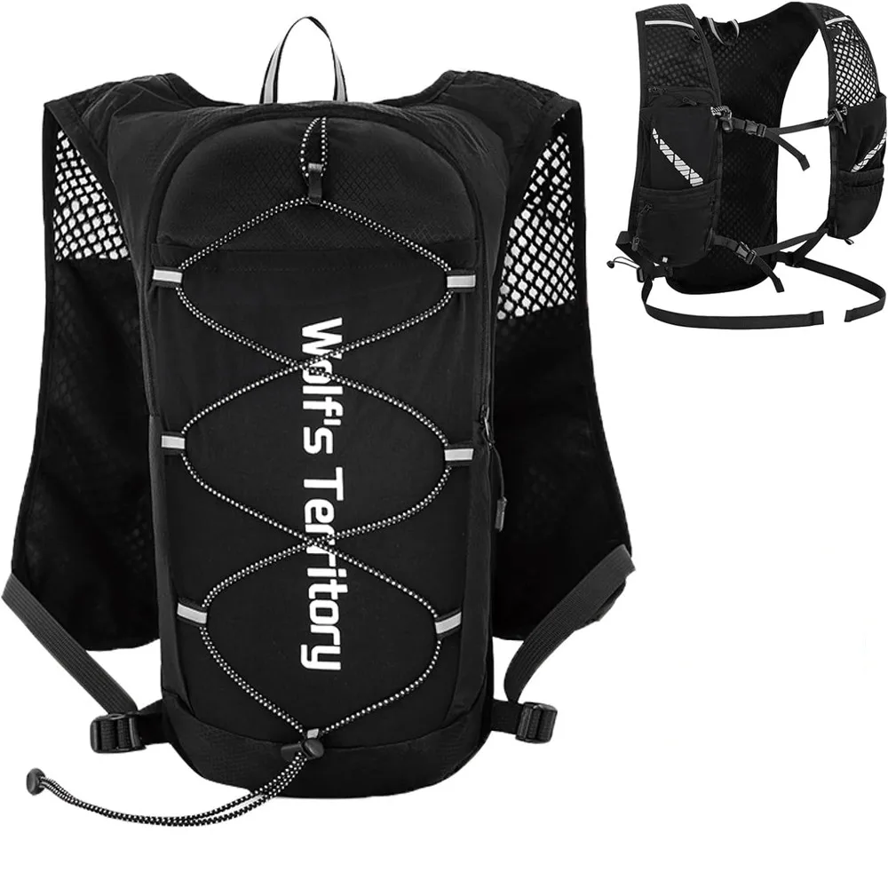 New Lightweight Hydration Backpack Multi Function Breathable Running Vest Backpack, Hydro Water Daypack for Cycling Hiking Rave