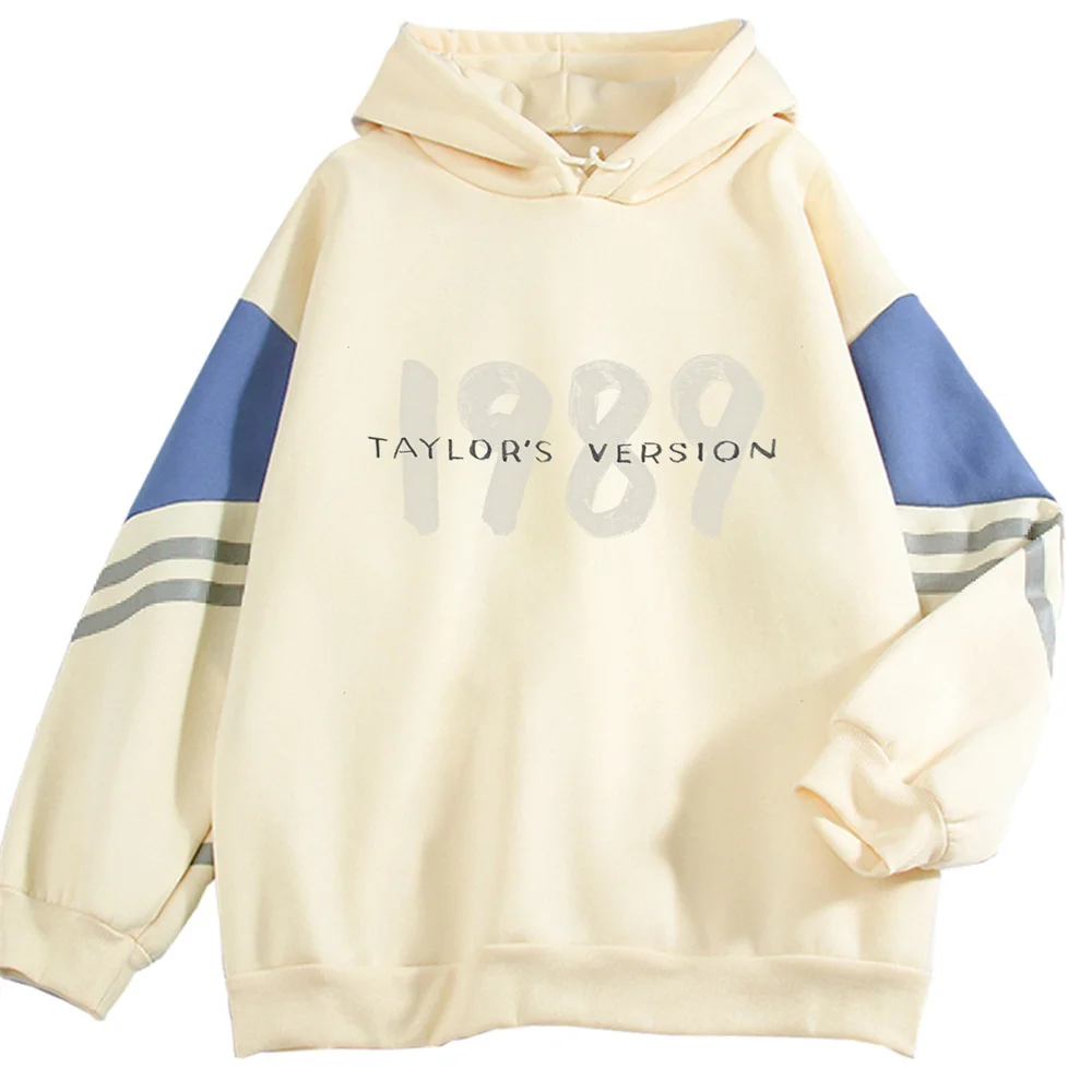 TAYLOR's Version Album 1989 Fashion Hoodie The Eras Tour Letter Logo Printed Hooded Sweatshirt Concert Color Blocking Pullover