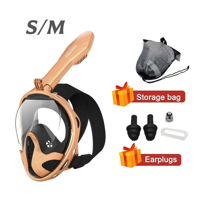 Professioneel snorkelduikmasker onderwater scuba volgelaatsnorkelmasker anti-condensbril voor kinderen volwassen zwemuitrusting