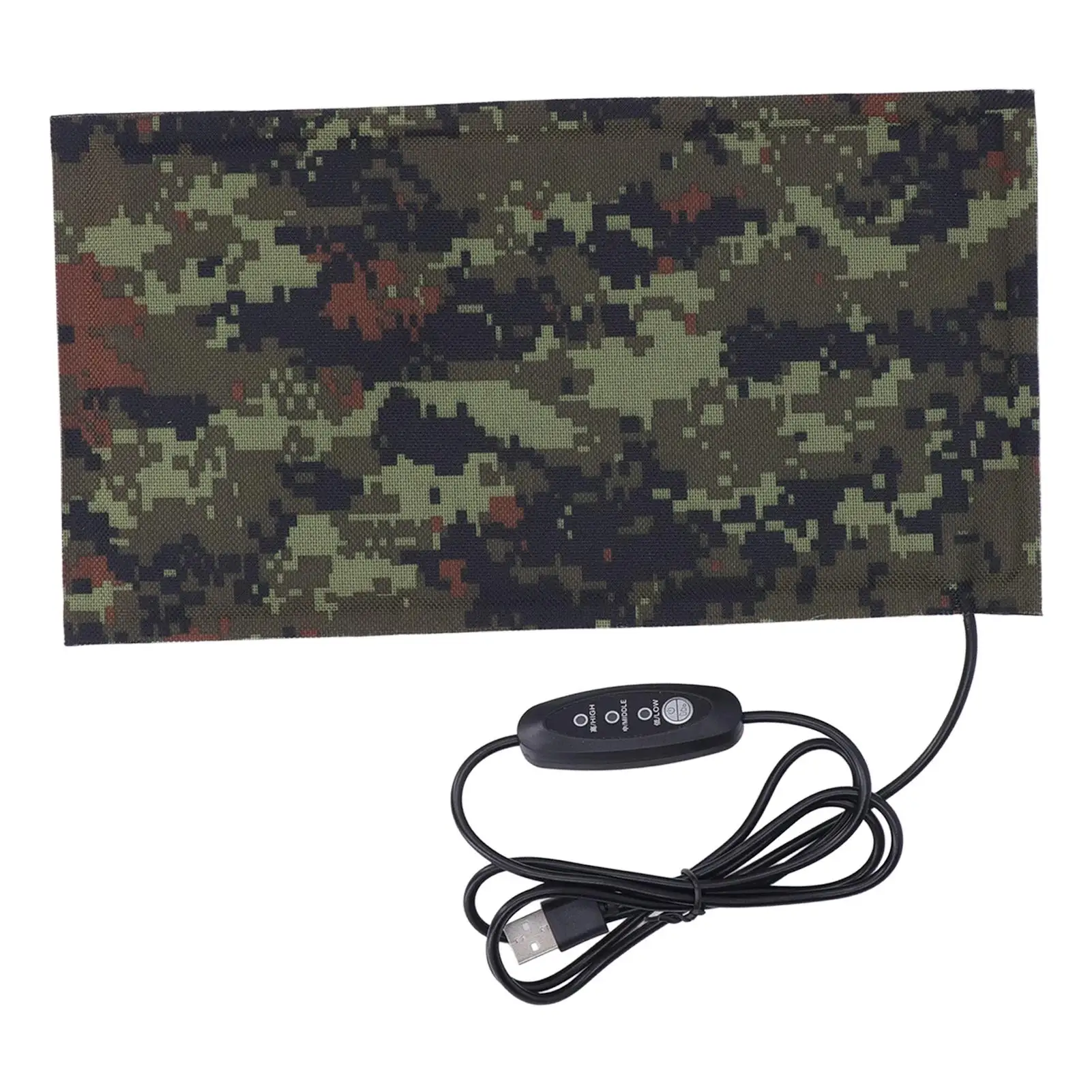 3-Setting USB Electric Carbon  Heating Pad for Outdoor Activities - DC5V Clothes Heater