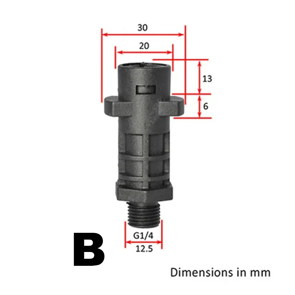 1P For Karcher AR Bosch Sun Joe Sterwins Foam Nozzle Snow Foam Lance Foam Cannon Adapter Plastic Bayonet Fitting Pressure Washer