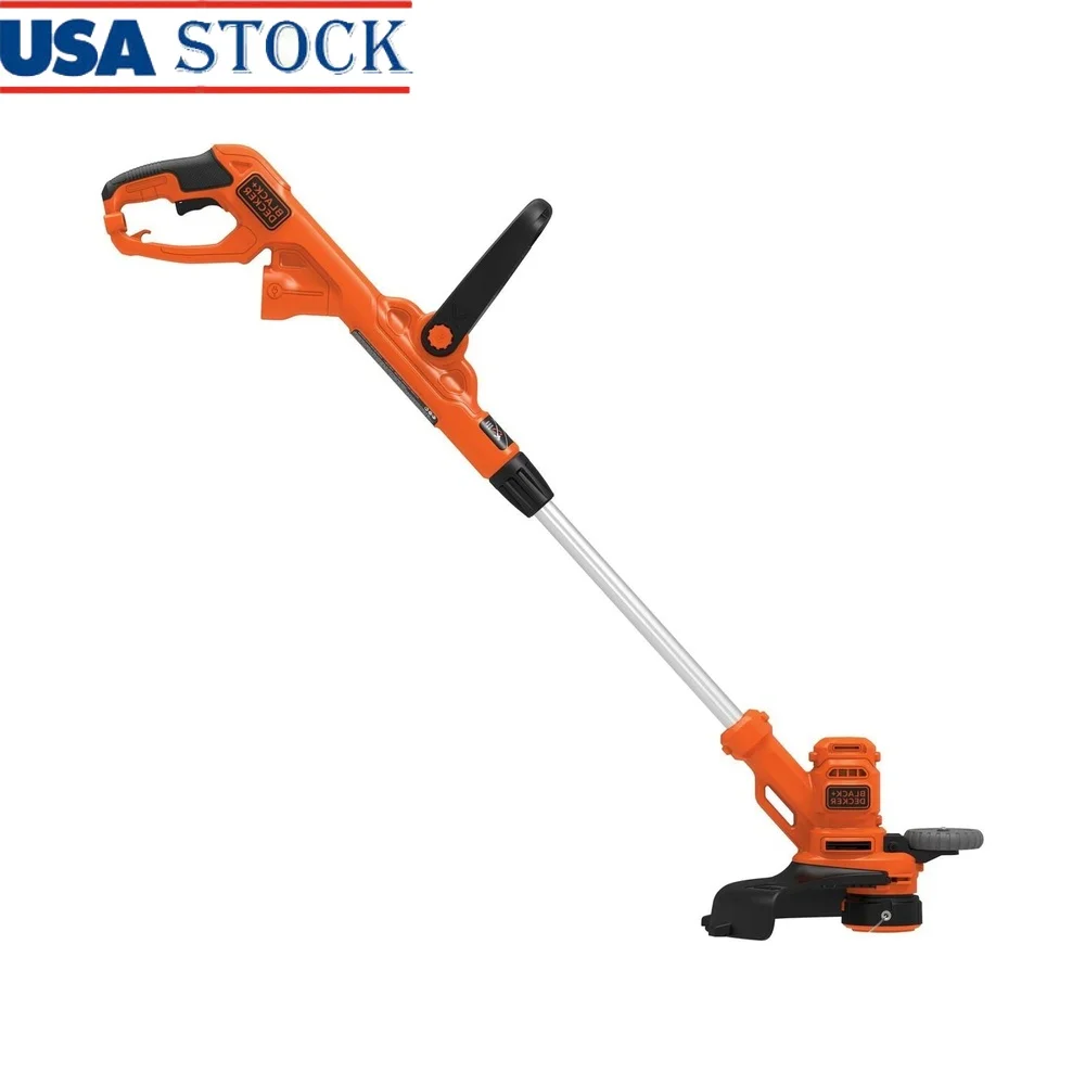 

Electric String Trimmer 6.5 Amp 14 Inch Automatic Feed Edger Lightweight Adjustable Handle Cord Retention System Wheeled Edge