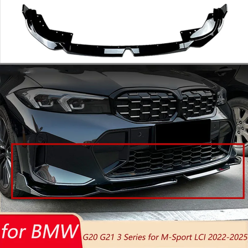 

Накладка на передний бампер для BMW G20 G21 3 серии M-Sport 320i 325i 330i 320d M340i LCI 2022-2025: Спойлер, сплиттеры, диффузор, детали