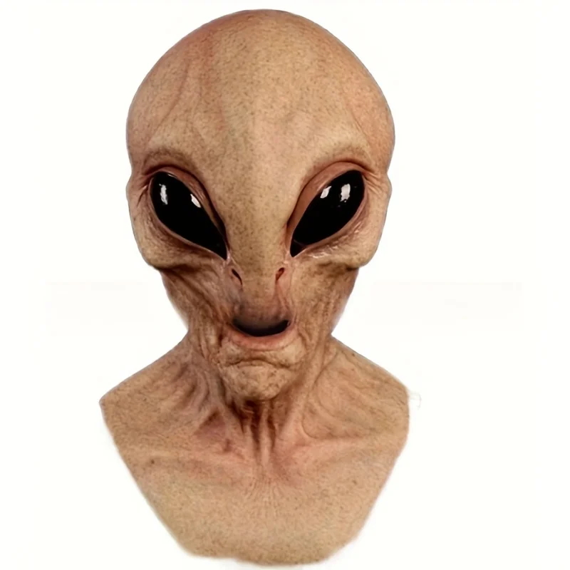 

1PC Adult Alien Mask, Durable and Battery-Free, Suitable for Carnival, Halloween Costumes, and Christmas Party Accessories