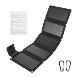 5 Folding Direct-Charging Solar Power Charging Bag 5V 12.5W Solar Panel Foldable Bags for Mobile Phones,Power Banks,Cameras