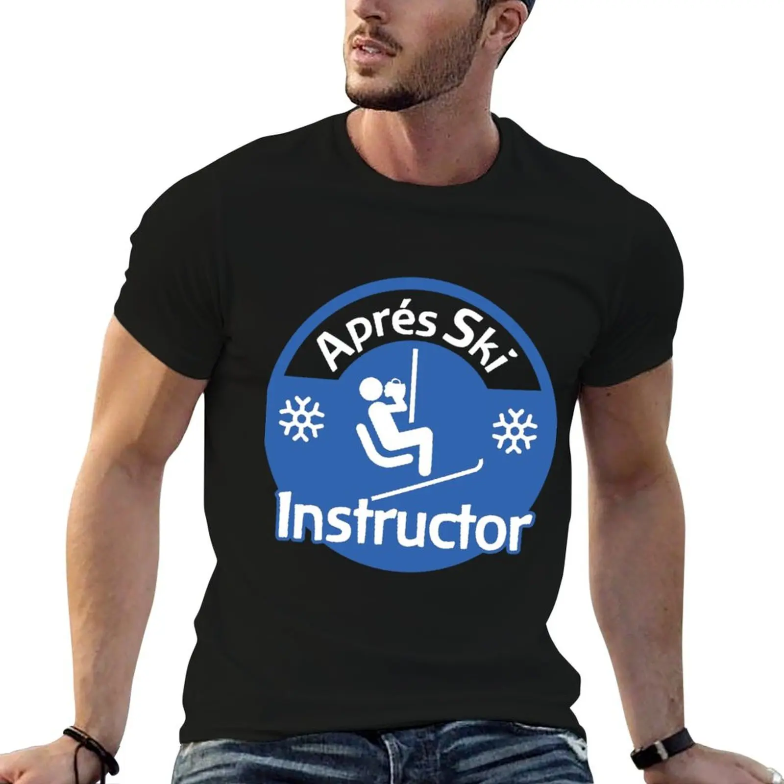 Essentiel pour les instructeurs d'apres-ski. T-shirt homme, t-shirt de luxe pour homme, t-shirts graphiques pour homme, t-shirt en coton
