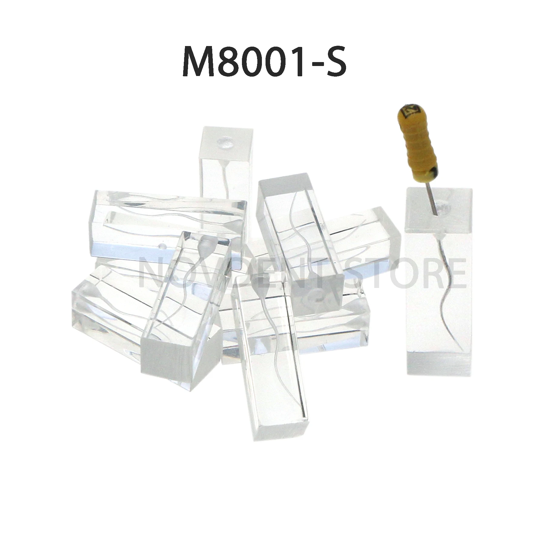 M8001-1/2/3 M8001S Dental 2023 NEW Training 10Pcs Root Canal Endodontic Teeth Model Clear Demo Rotary Files Practice Study