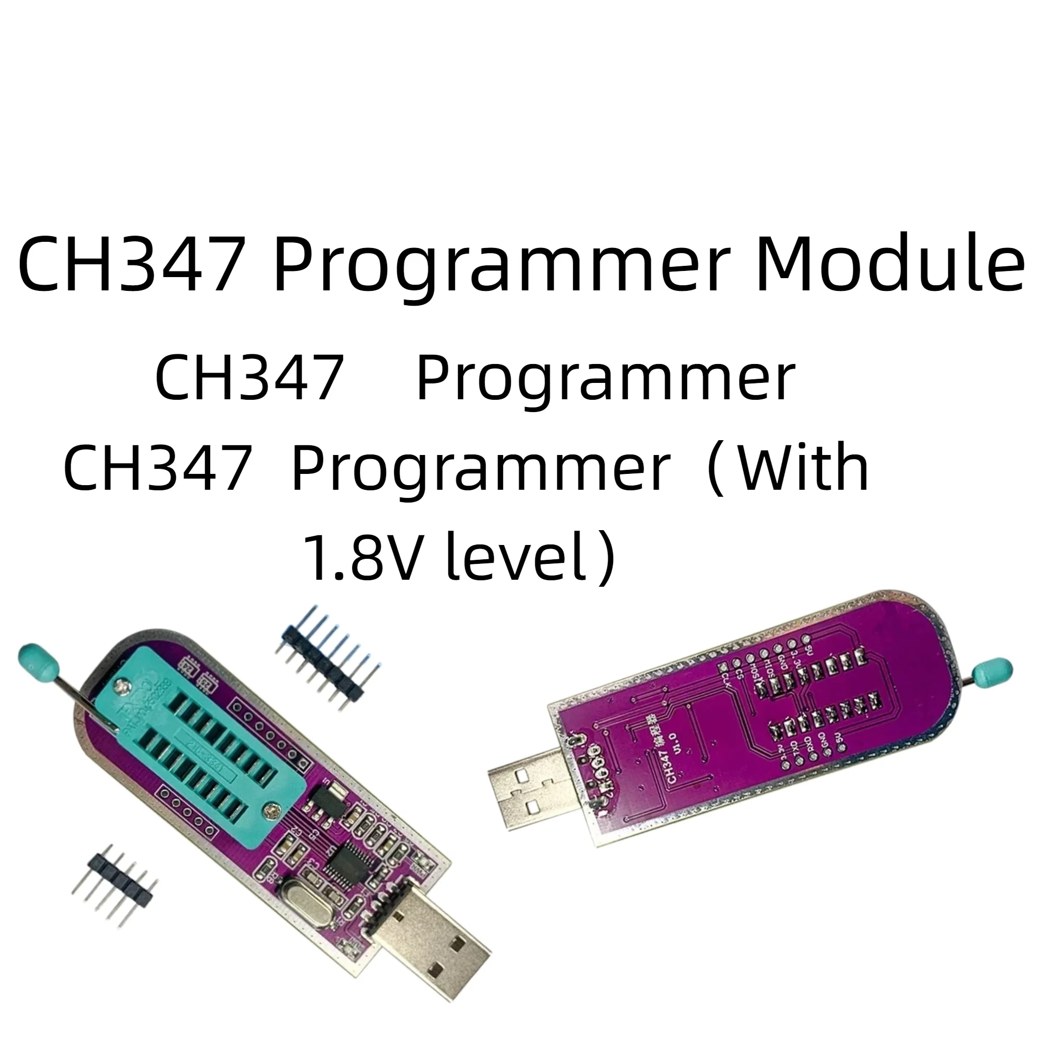 CH347 High-Speed Programmer Module, Supports 24 EEPROM, 25 SPI FLASH and TTL