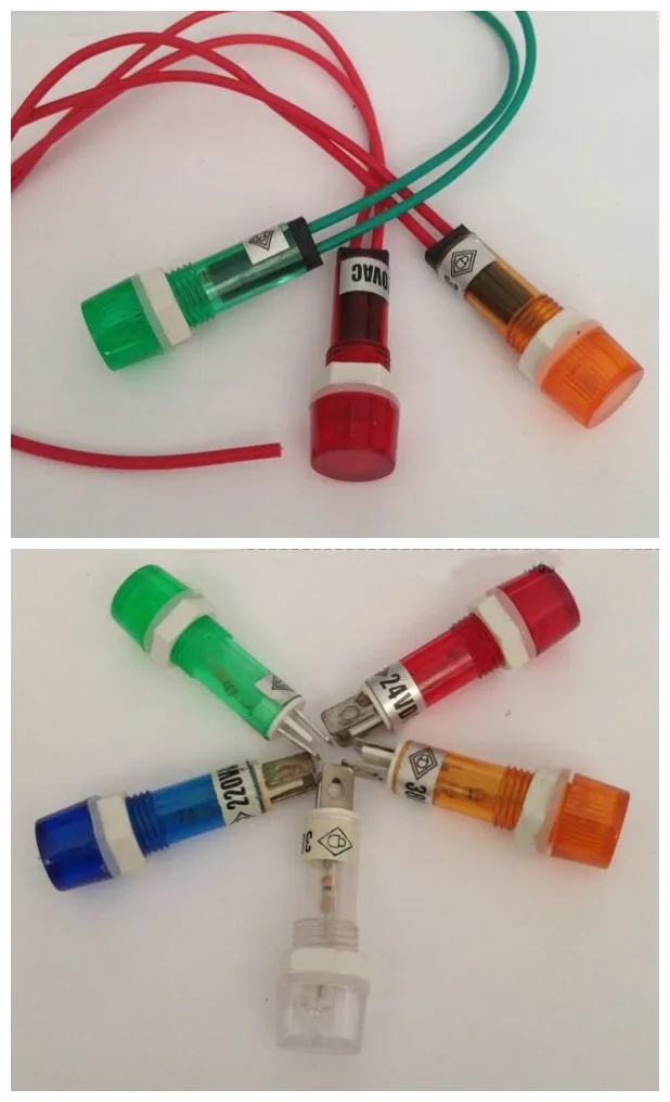 

Индикатор контрольной лампы XDN1 Монтажное отверстие 10 мм Цвет Красный Желтый Зеленый Переключатель