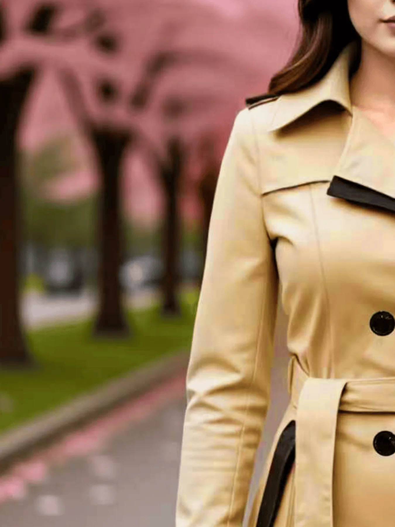 Spring  Autumn Trench Coat European American Women's Jacket Street Elegant Quality Double-Breasted Women's Wear Thin Coat