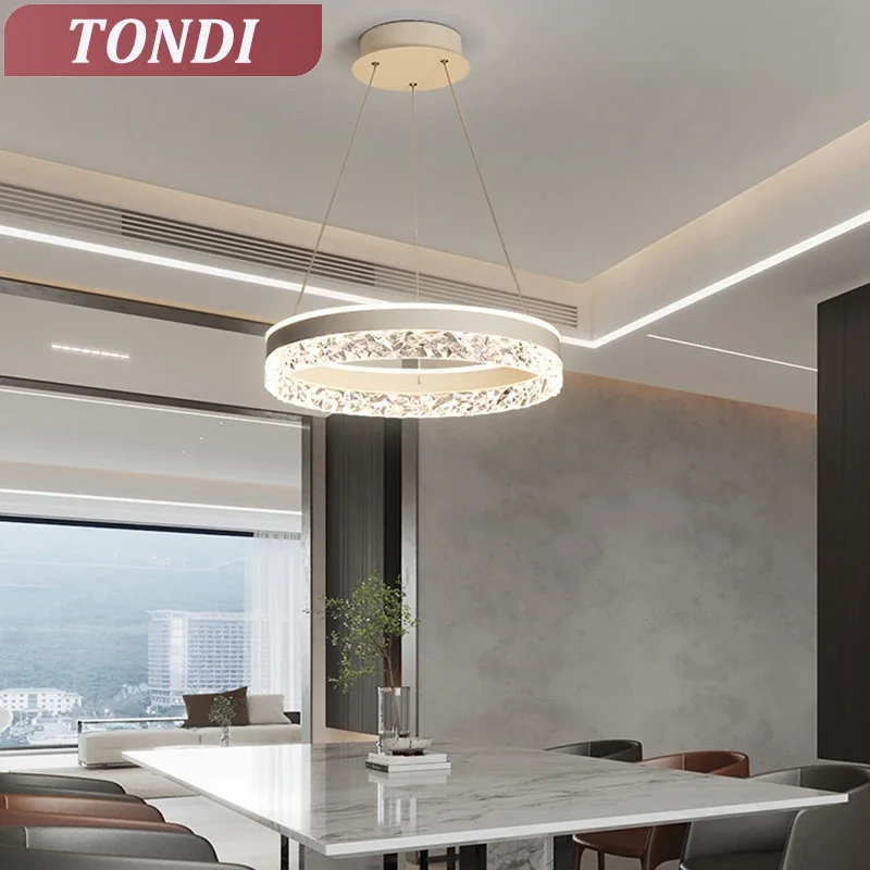 

Modern Luxury Crystal LED Pendant Light for Living Rooms Bedrooms Hotel Halls Kitchens Dining Tables Interior Gloss Design
