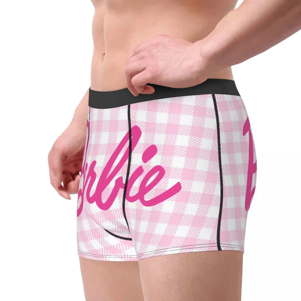 Custom Barbie Underwear Men Print Boxer Briefs Shorts Panties Breathable Underpants