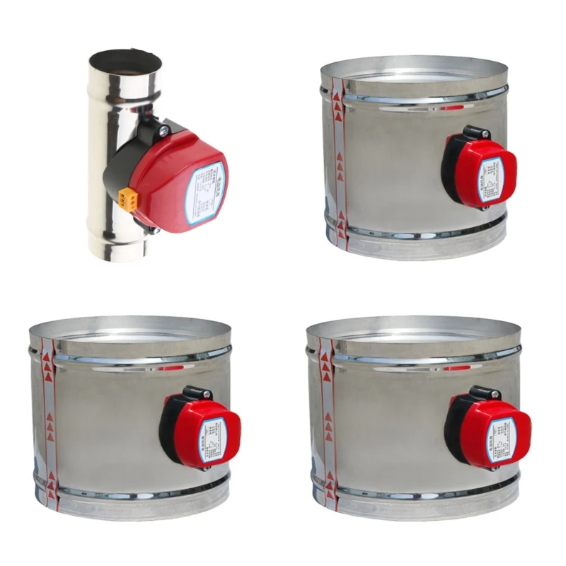 

220V Steel Motorized Damper Vent Valves Air Volumes Control Valves