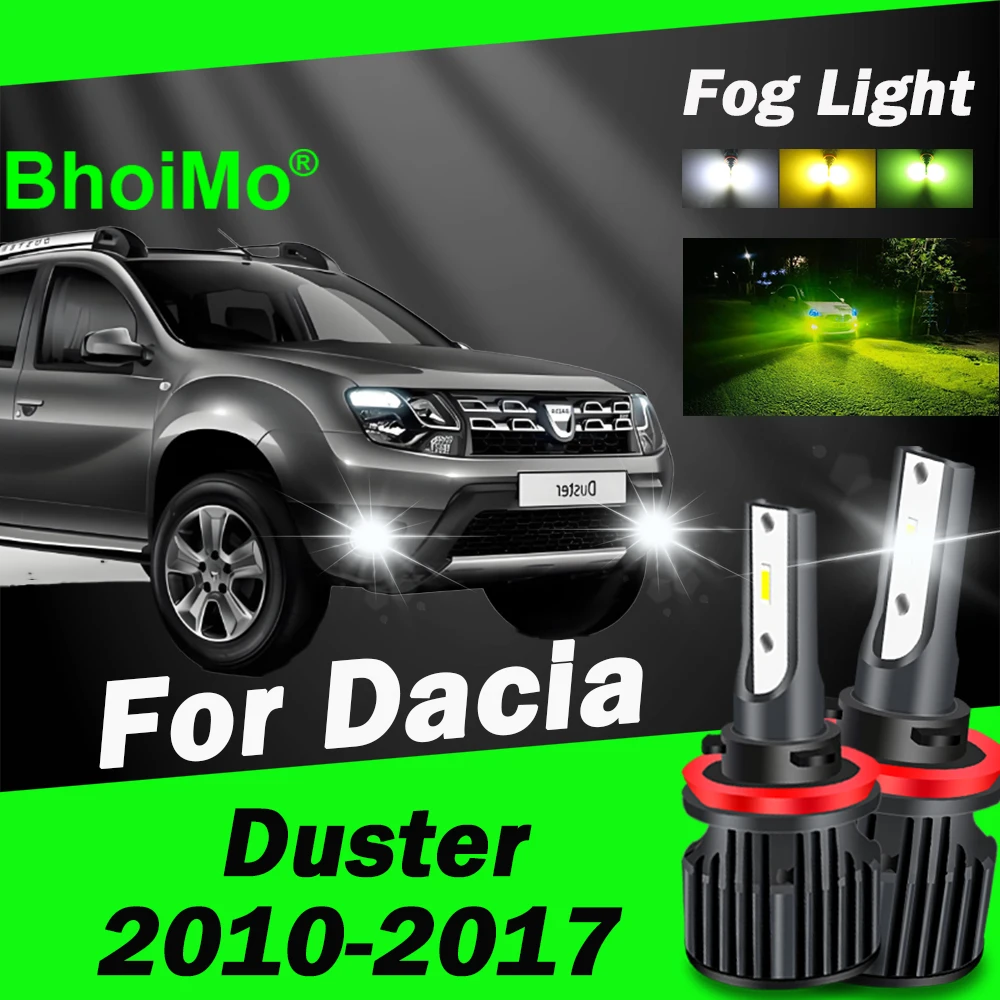 

BhoiMo Led Lamp For Dacia Duster 2010 2011 2012 2013 2014 2015 2016 2017 Front Fog Light Bulbs