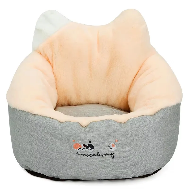 

Factory Direct Sale Superior Quality Luxury Dog Bed Washable Removable Cat Sofa Fluffy Memory Foam Pet Bed