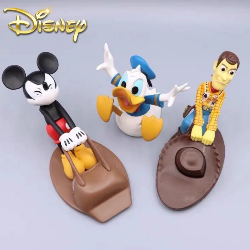 Disney Mickey Kawaii Doorstop Creative Cute Donald Duck Woody Windproof Home Office Anti-Collision Doorstop Decorate Toys Gifts