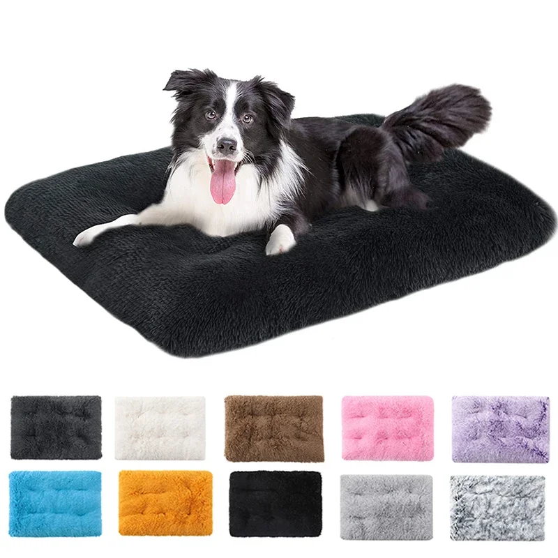 Square Soft Dog Pad Plush Kennel Cat Pad Pet Deep Sleep Dog Sofa Bed Convenience Supplies Washable Pee pads for dogs Dog step