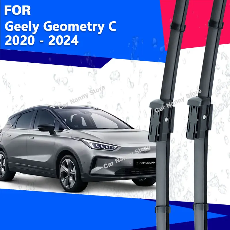 

Щетки лобового стекла для Geely Geometry C 2020 2021 2022 2023 2024, автомобильные дворники, резиновая полоса, стеклоочиститель, автоаксессуары