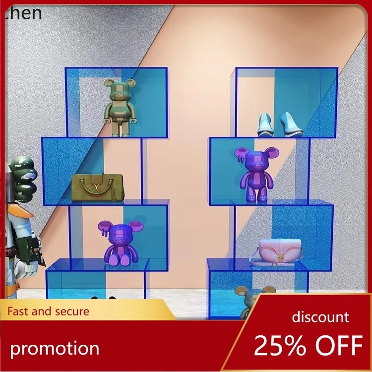 

ZML Acrylic Display Stand Display Window Props Home Multi-layer Bookshelf Storage Rack