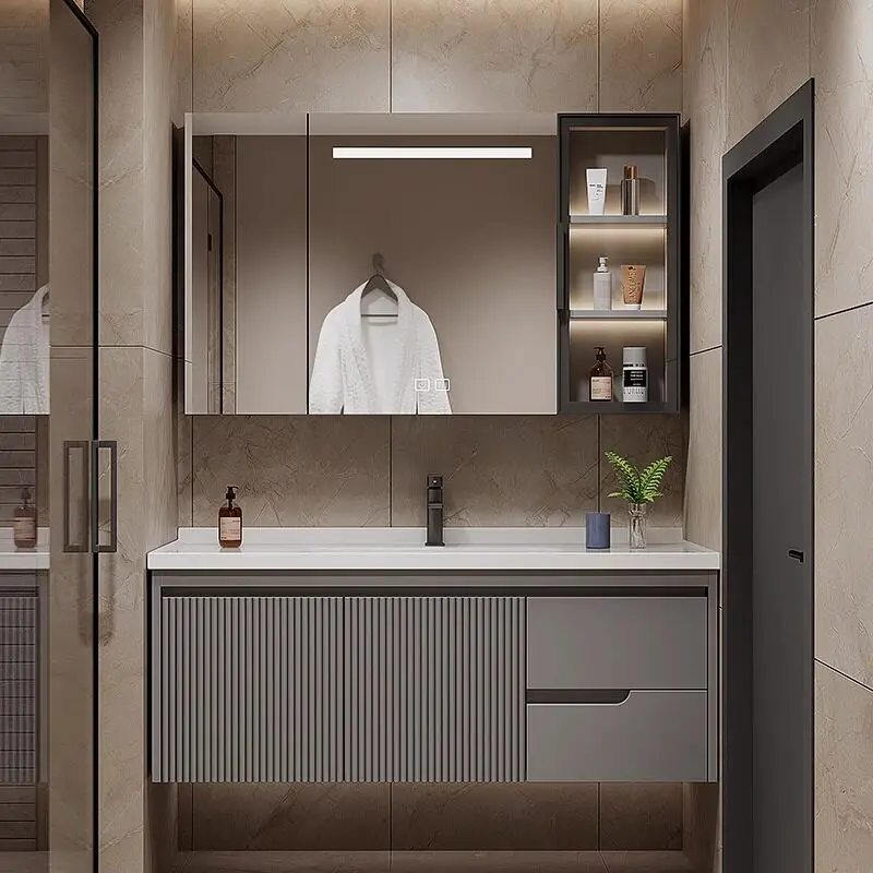 

Wall Mounted Bathroom Storage Cabinet Wooden Door Organizers Bathroom Storage Cabinet Shelf Vanity Mobile Bagno Home Furniture