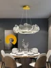 Candelabros de techo modernos para dormitorio, lámpara Led regulable con control remoto para decoración de niña, sala de estar 2