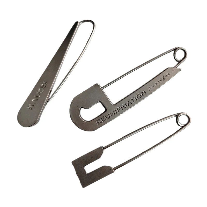 Trendy Large Pins For Clothing Metal Safety Pins Jeans Dress Scarf Adjustable Pins Accessories