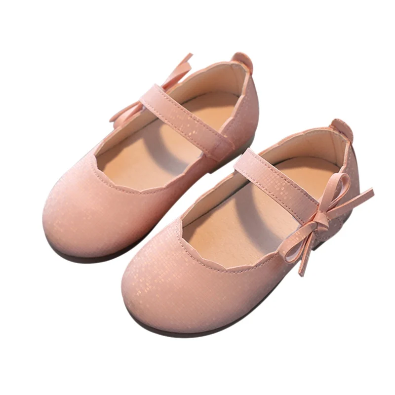 Toddler Little Girls Ballerina Flats Shoes Slip-on School Party Dress Shoes