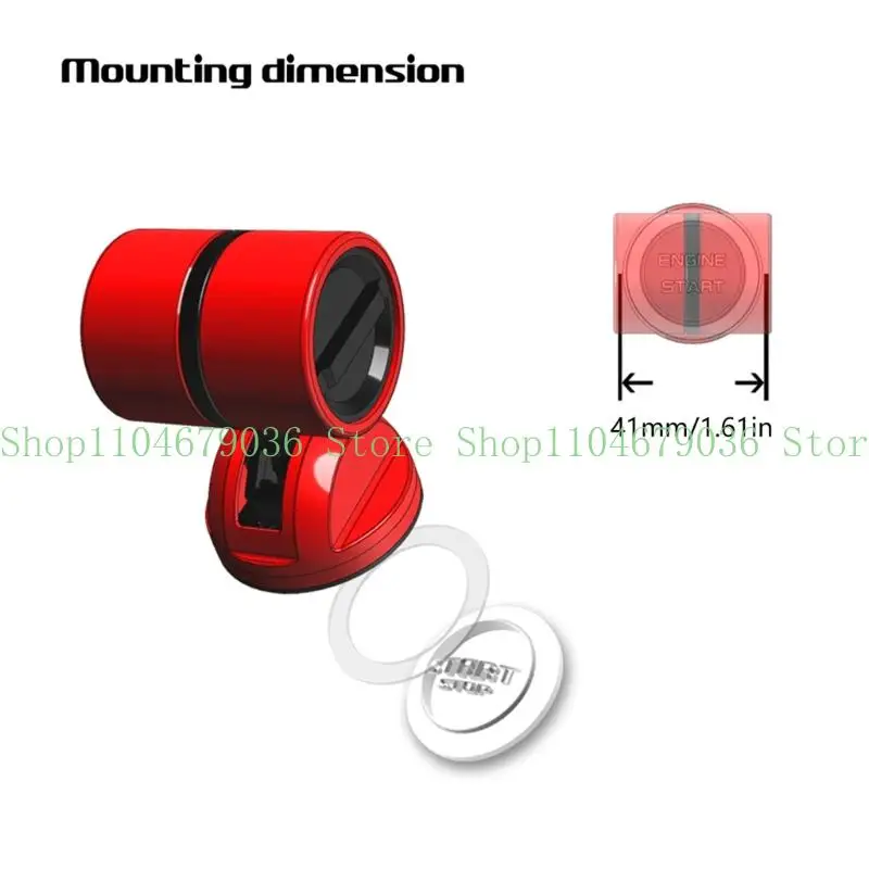 

652F сильный нажимной декоративный рычаг, простая установка, крышка кнопки запуска для автомобильной кнопки запуска двигателя,