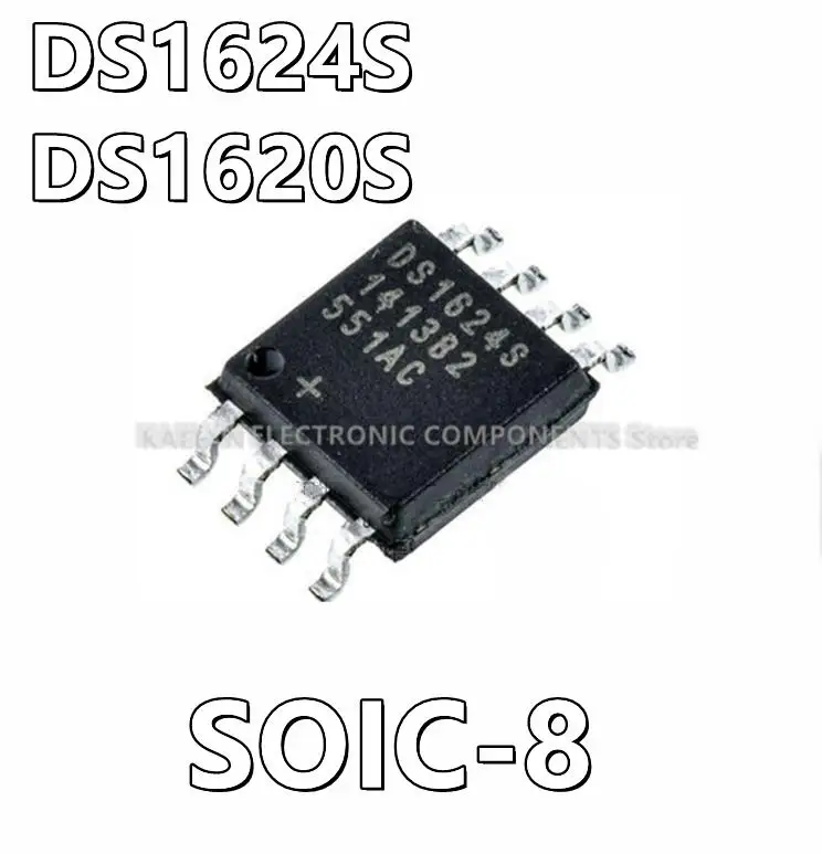 10Pcs/lot DS1624S DS1624 DS1620S DS1620 Temperature Sensor Digital, Local -55°C ~ 125°C 11 b 8-SOIC