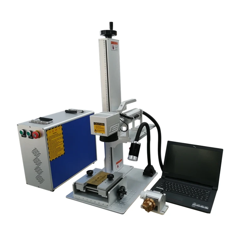 20W 30W 50W 60W Ezcad Software Raycus Ipg Metal Fiber Laser Marking Engraving Machine for Metal Necklace Ring Jewelry