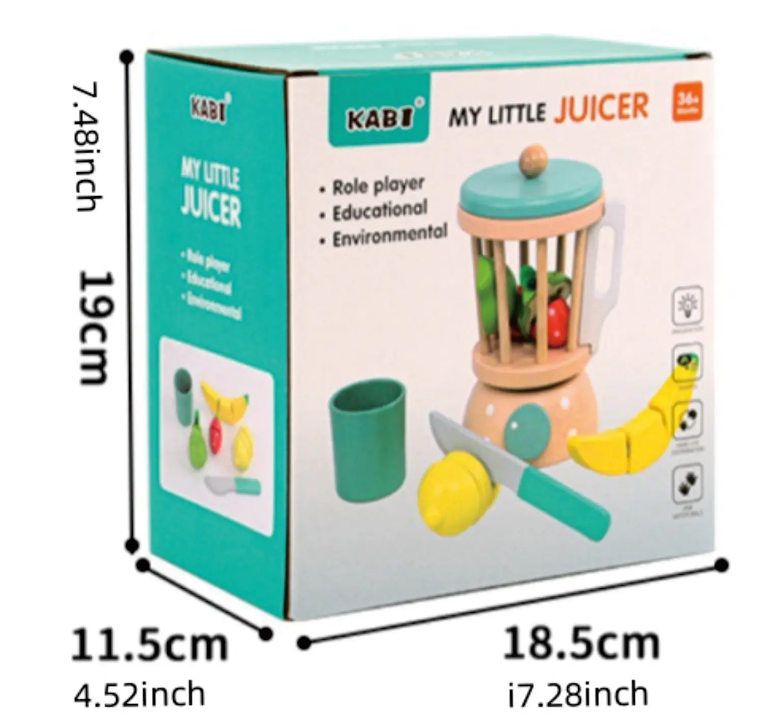 Wooden Kitchen Juicer Children'S Simulation Juice Machine Kindergarten Parent-Child Interactive Baby Educational Toys