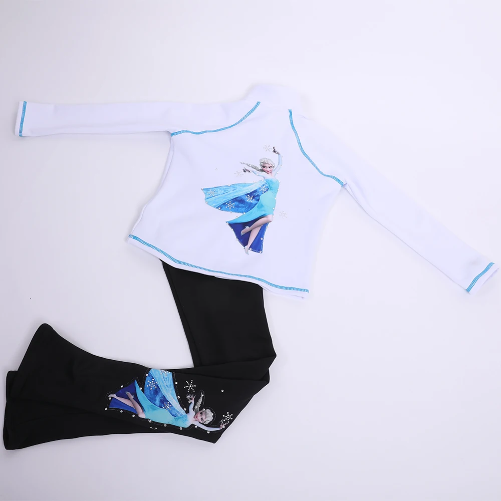 

Ice Figure Skating Jacket Pants Women Girl Figure skating training coat jackets women skating dress black pink pants girl