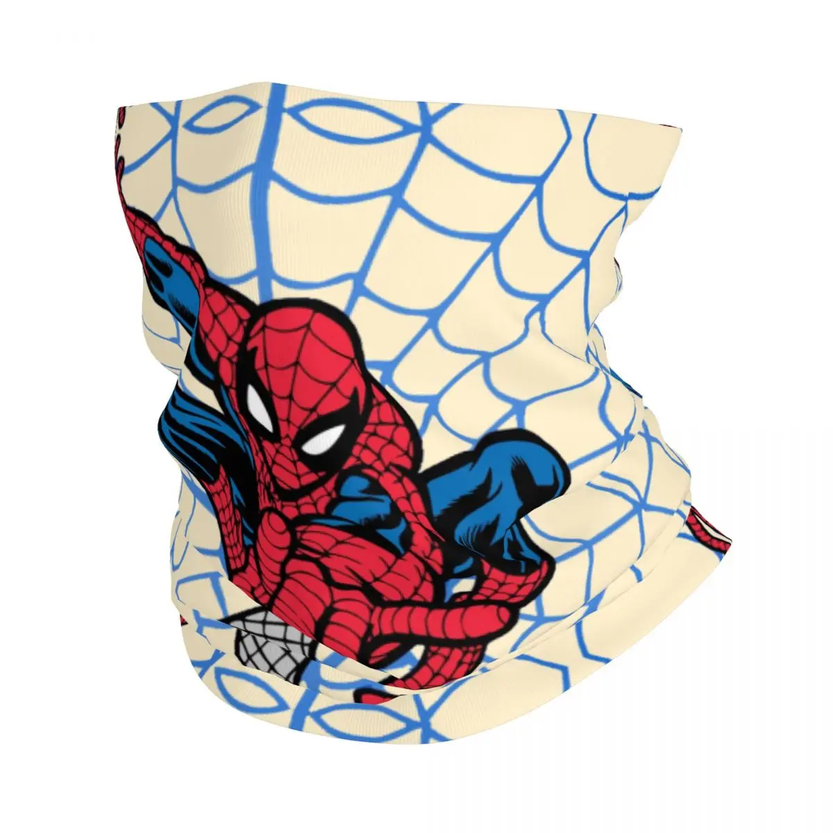 Classic Comic Motocross Bandana Neck Gaiter Printed Marvel Spider Man Film Face Mask Balaclava Hiking Unisex Adult Winter