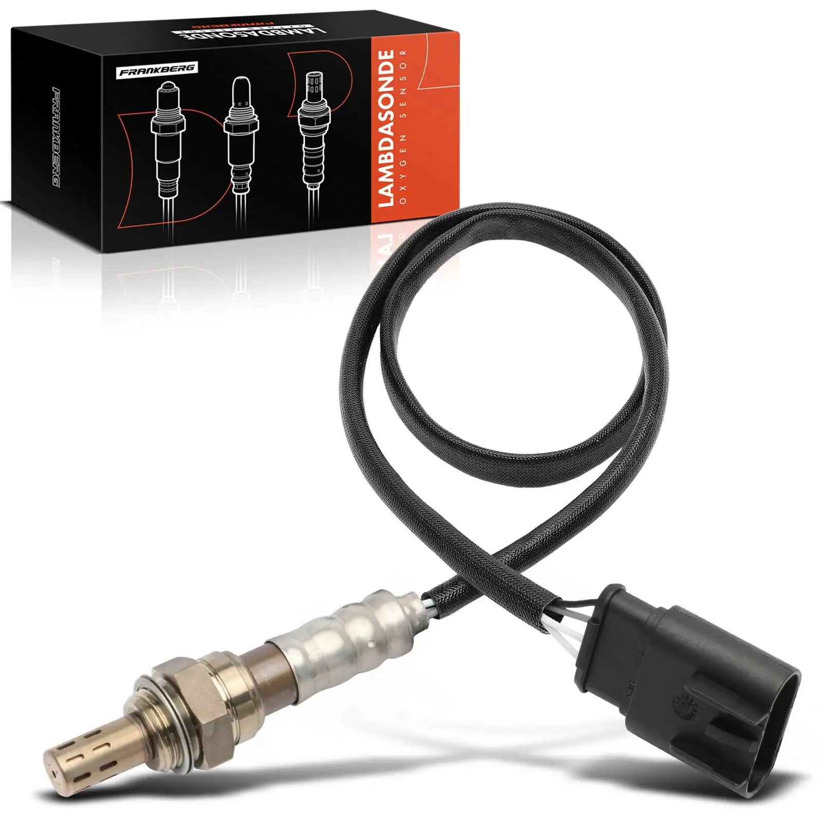 Frankberg 1x Lambdasonde Katalysator Diagnostische sonde voor Fiat 500 312 Panda Van 312 319 Bj 2007 18109 234-4483 250-241045