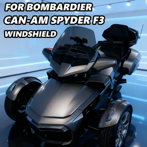 New Motorcycle Front Windshield Sport Spoiler Deflector For CAN AM SPYDER F3 Windscreen For Can-Am Spyder F3 PC Screen Spoiler