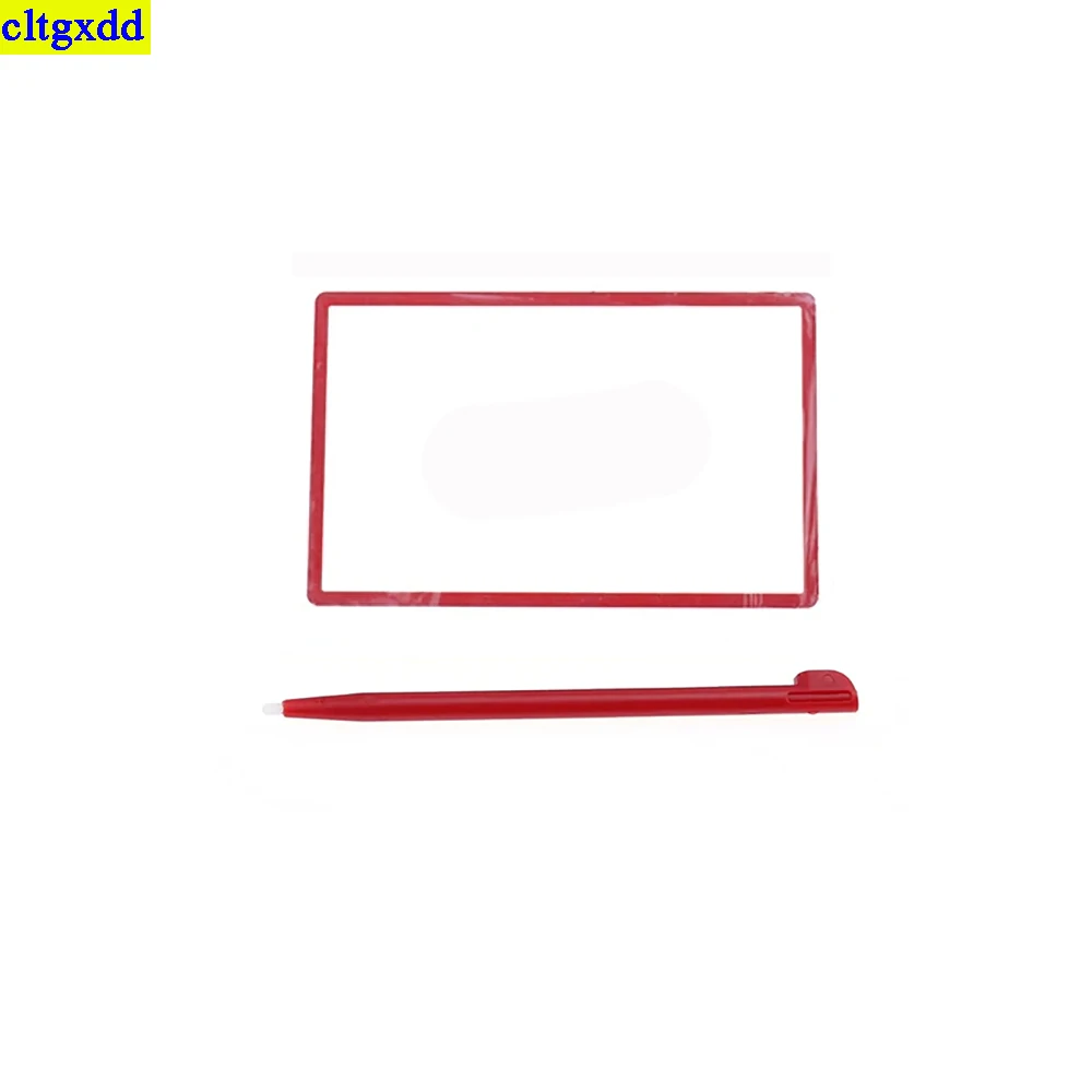 طقم إصلاح العدسات البلاستيكية Cltgxdd ، لوحة شاشة LCD في الجزء العلوي من قلم اللمس ، 2DS ، مجموعة واحدة