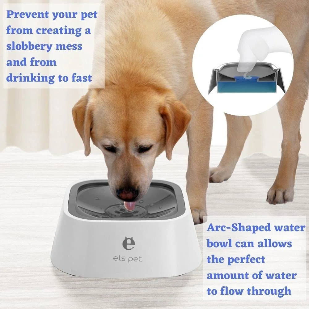 Dog Water Bowl Dispenser No Spill Slow Water Feeder Dripless Automatic Anti-Splash Vehicle Carried Travel Pet Bowls for Dogs Cat