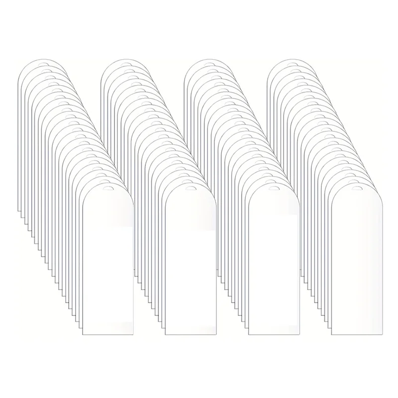 Well Made-Withribbon DIY Craft Transparente Acryl-Lesezeichen, klare Lesezeichen, Rohlinge, Tags, Band