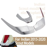 Cubierta embellecedora de punta de guardabarros trasero de motocicleta, protector contra salpicaduras cromado negro, accesorios decorativos para Indian, Scout Sixty 2015-2023
