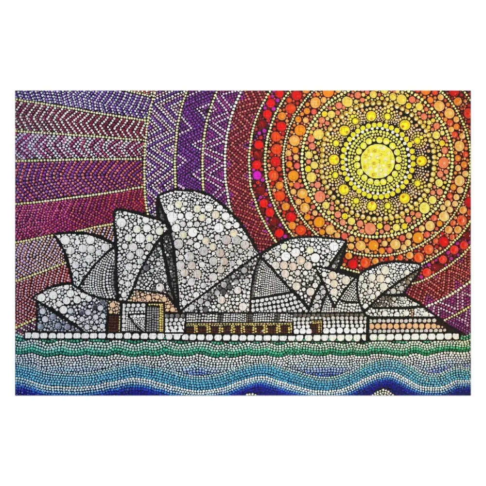 Sydney Opera House Jigsaw Puzzle Personalized Photo Gift Wooden Name Puzzle