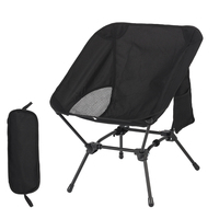 Square Structure Beach Fishing Stool, Convenient Four-Corner Camping Folding Chair, Lightweight Iron Tube Moon Chair