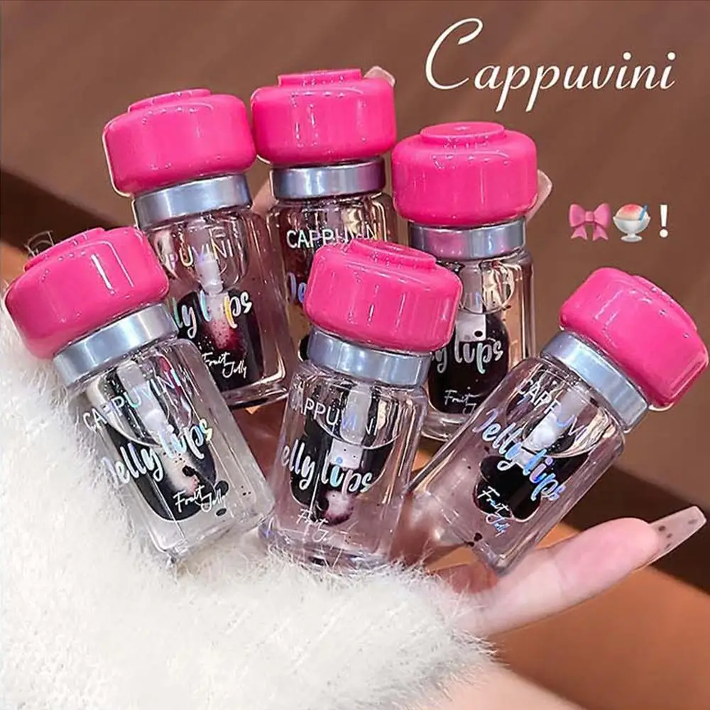 Fruity Lip Tint Water Gloss Clear Tint 5Color Moisturizing Waterproof Lipstick Pigment High Non-Stick Long-Lasting Colors L M9U1