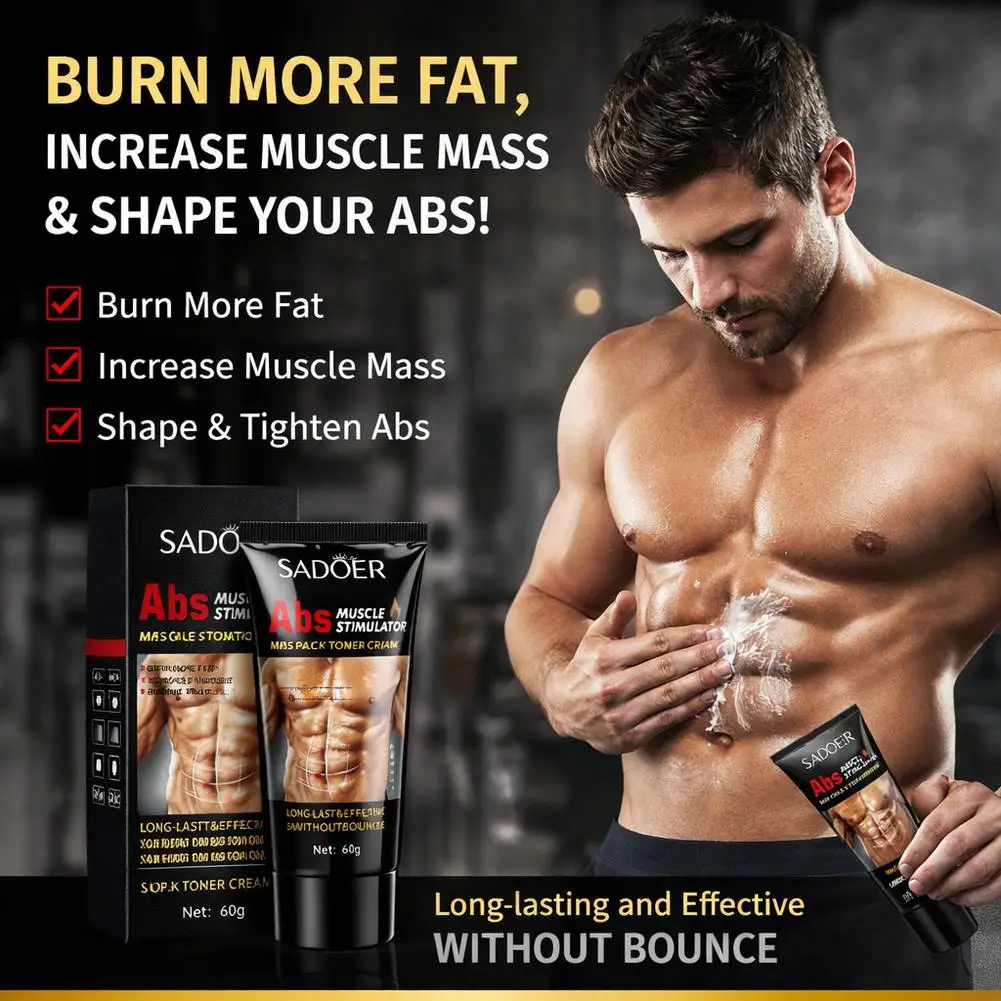 Abdominal Muscle Stimulator Cream Fat Burning Abdominal Shaping Heat Cream Muscle Tightening Body Workout Massage Cream view 3