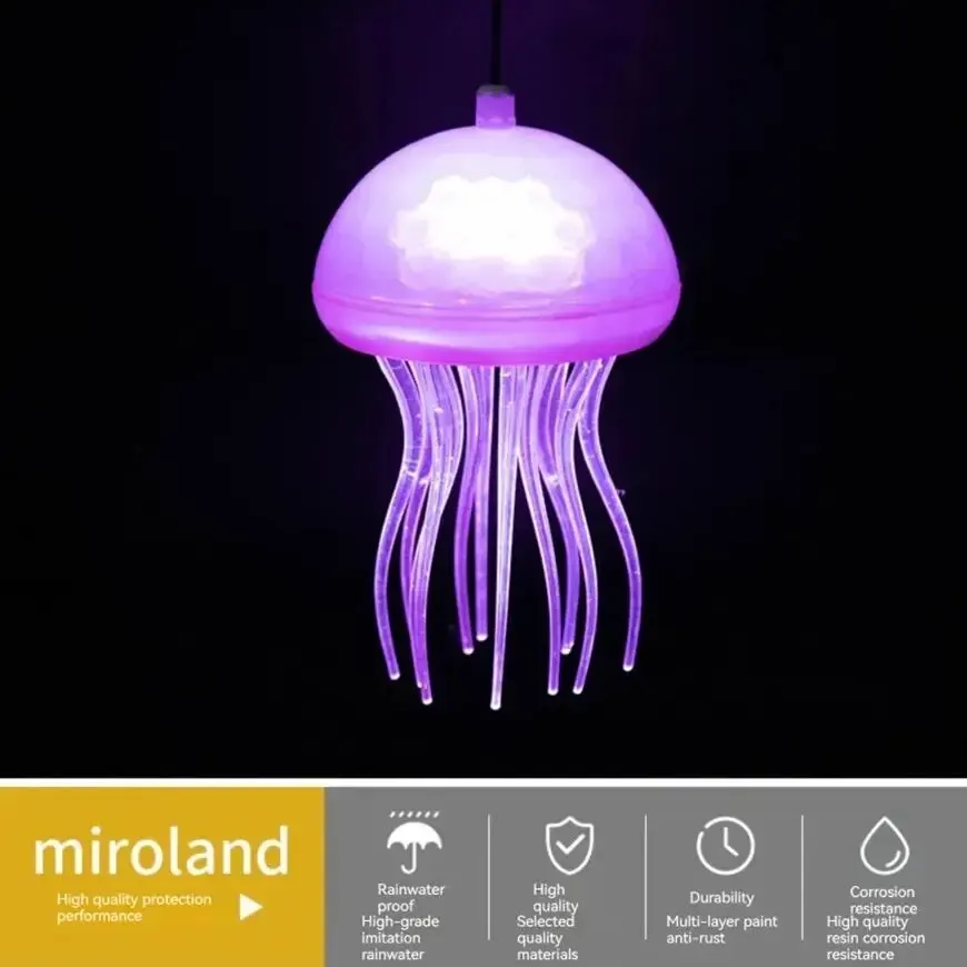 LED Ocean Jellyfish Lights Christmas Tree Jellyfish String Lights Night Lights Colorful Hanging Tree, Fantasy Jellyfish Lights